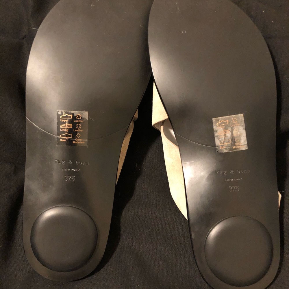 rag & bone August Croc Embossed Sandal, 37.5 - Picture 6 of 6
